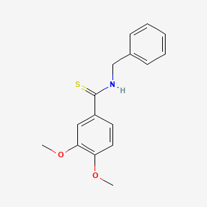 molecular formula C16H17NO2S B11065146 N-benzyl-3,4-dimethoxybenzenecarbothioamide 