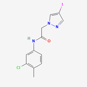 N-(3-chloro-4-methylphenyl)-2-(4-iodo-1H-pyrazol-1-yl)acetamide