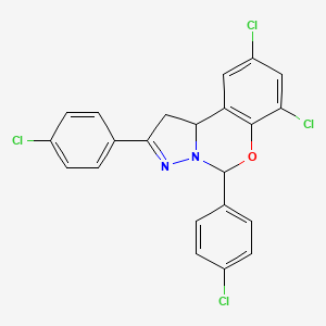 7,9-Dichloro-2,5-bis(4-chlorophenyl)-1,10b-dihydropyrazolo[1,5-c][1,3]benzoxazine