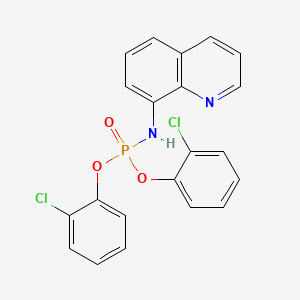 molecular formula C21H15Cl2N2O3P B11065315 Bis(2-chlorophenyl) quinolin-8-ylamidophosphate 