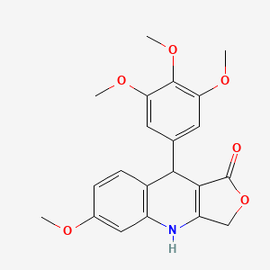 6-Methoxy-9-(3,4,5-trimethoxyphenyl)-4,9-dihydrofuro[3,4-b]quinolin-1(3H)-one