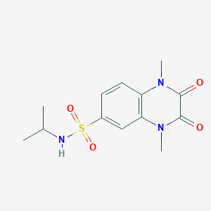 1,4-dimethyl-2,3-dioxo-N-(propan-2-yl)-1,2,3,4-tetrahydroquinoxaline-6-sulfonamide