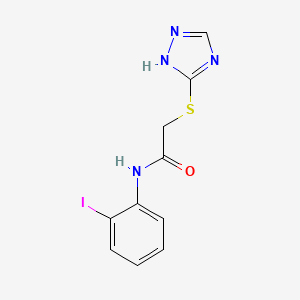 N-(2-iodophenyl)-2-(1H-1,2,4-triazol-5-ylsulfanyl)acetamide