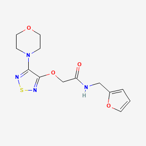 Acetamide, N-furan-2-ylmethyl-2-(4-morpholin-4-yl-[1,2,5]thiadiazol-3-yloxy)-