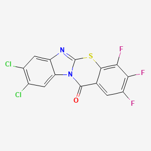 8,9-dichloro-2,3,4-trifluoro-12H-benzimidazo[2,1-b][1,3]benzothiazin-12-one