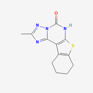 2-methyl-8,9,10,11-tetrahydro[1]benzothieno[3,2-e][1,2,4]triazolo[1,5-c]pyrimidin-5(6H)-one