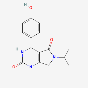 4-(4-hydroxyphenyl)-6-isopropyl-1-methyl-3,4,6,7-tetrahydro-1H-pyrrolo[3,4-d]pyrimidine-2,5-dione