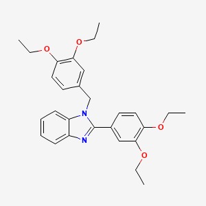 1-(3,4-diethoxybenzyl)-2-(3,4-diethoxyphenyl)-1H-benzimidazole