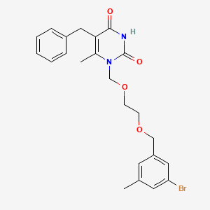 5-benzyl-1-({2-[(3-bromo-5-methylbenzyl)oxy]ethoxy}methyl)-6-methylpyrimidine-2,4(1H,3H)-dione