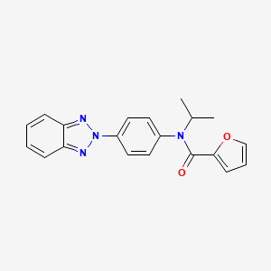 N-[4-(2H-benzotriazol-2-yl)phenyl]-N-(propan-2-yl)furan-2-carboxamide