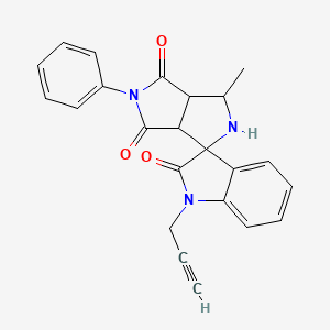 3'-Methyl-5'-phenyl-1-prop-2-YN-1-YL-3A',6A'-dihydro-2'H-spiro[indole-3,1'-pyrrolo[3,4-C]pyrrole]-2,4',6'(1H,3'H,5'H)-trione