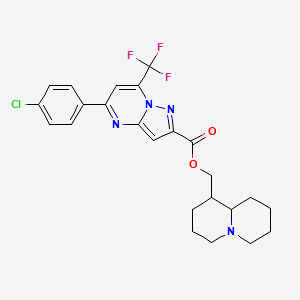 octahydro-2H-quinolizin-1-ylmethyl 5-(4-chlorophenyl)-7-(trifluoromethyl)pyrazolo[1,5-a]pyrimidine-2-carboxylate