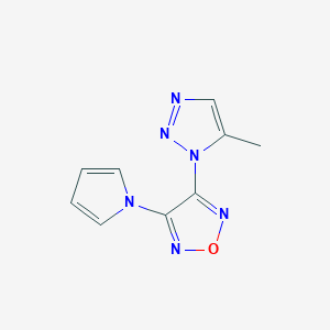 3-(5-methyl-1H-1,2,3-triazol-1-yl)-4-(1H-pyrrol-1-yl)-1,2,5-oxadiazole