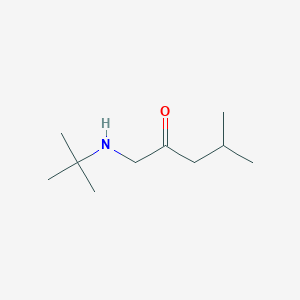 1-(Tert-butylamino)-4-methylpentan-2-one