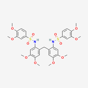 N,N'-[methylenebis(4,5-dimethoxy-2,1-phenylene)]bis(3,4-dimethoxybenzenesulfonamide)