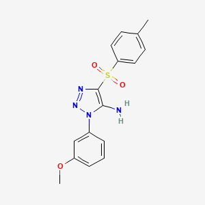 1-(3-methoxyphenyl)-4-[(4-methylphenyl)sulfonyl]-1H-1,2,3-triazol-5-amine