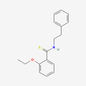 molecular formula C17H19NOS B11065790 2-ethoxy-N-(2-phenylethyl)benzenecarbothioamide 