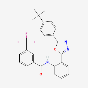 N-{2-[5-(4-tert-butylphenyl)-1,3,4-oxadiazol-2-yl]phenyl}-3-(trifluoromethyl)benzamide