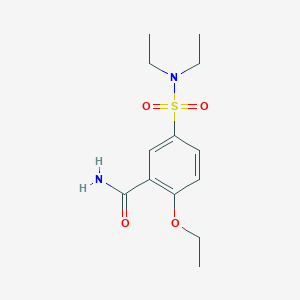 molecular formula C13H20N2O4S B11065853 5-[(Diethylamino)sulfonyl]-2-ethoxybenzamide 