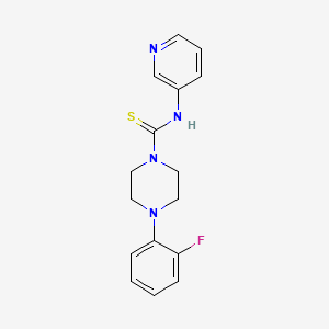 molecular formula C16H17FN4S B11065885 4-(2-fluorophenyl)-N-(pyridin-3-yl)piperazine-1-carbothioamide 