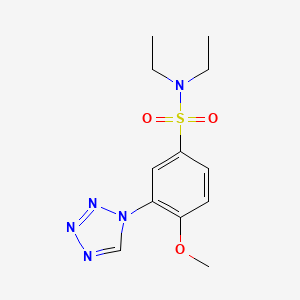 N,N-diethyl-4-methoxy-3-(1H-tetrazol-1-yl)benzenesulfonamide