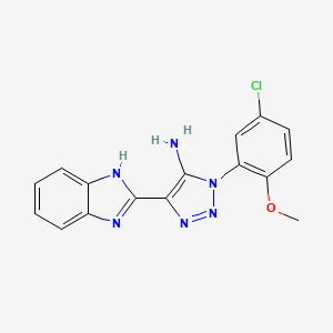 4-(1H-benzimidazol-2-yl)-1-(5-chloro-2-methoxyphenyl)-1H-1,2,3-triazol-5-amine