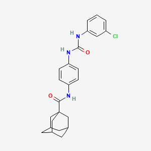 N-(4-{[(3-Chlorophenyl)carbamoyl]amino}phenyl)adamantane-1-carboxamide