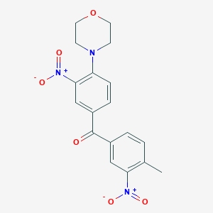 (4-Methyl-3-nitrophenyl)[4-(morpholin-4-yl)-3-nitrophenyl]methanone