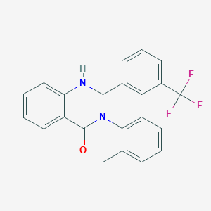 3-(2-methylphenyl)-2-[3-(trifluoromethyl)phenyl]-2,3-dihydroquinazolin-4(1H)-one