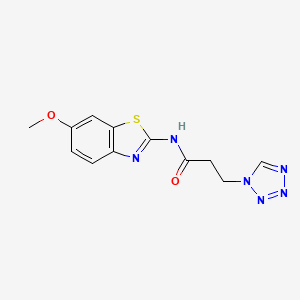 N-(6-methoxy-1,3-benzothiazol-2-yl)-3-(1H-tetrazol-1-yl)propanamide