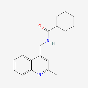 N-[(2-methylquinolin-4-yl)methyl]cyclohexanecarboxamide