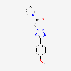 2-[5-(4-methoxyphenyl)-2H-tetrazol-2-yl]-1-(pyrrolidin-1-yl)ethanone