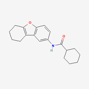 molecular formula C19H23NO2 B11066117 N-(6,7,8,9-tetrahydrodibenzo[b,d]furan-2-yl)cyclohexanecarboxamide 