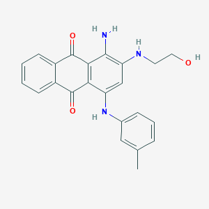 1-Amino-2-[(2-hydroxyethyl)amino]-4-[(3-methylphenyl)amino]anthracene-9,10-dione