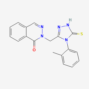 2-{[4-(2-methylphenyl)-5-sulfanyl-4H-1,2,4-triazol-3-yl]methyl}phthalazin-1(2H)-one