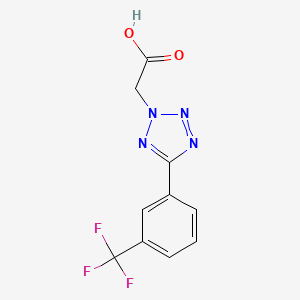 {5-[3-(trifluoromethyl)phenyl]-2H-tetrazol-2-yl}acetic acid