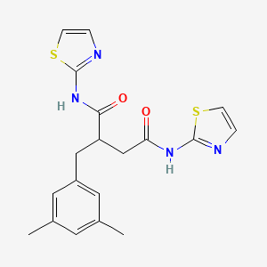 2-(3,5-dimethylbenzyl)-N,N'-di(1,3-thiazol-2-yl)butanediamide