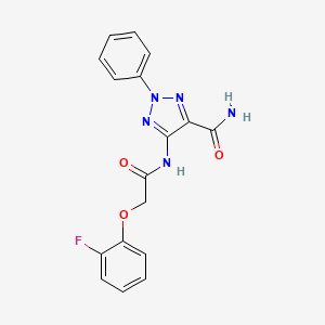 5-{[(2-fluorophenoxy)acetyl]amino}-2-phenyl-2H-1,2,3-triazole-4-carboxamide