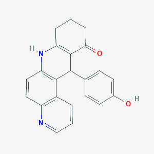 12-(4-hydroxyphenyl)-8,9,10,12-tetrahydrobenzo[b][4,7]phenanthrolin-11(7H)-one