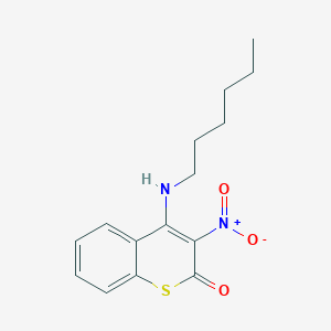 4-(hexylamino)-3-nitro-2H-thiochromen-2-one