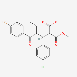 Dimethyl {2-[(4-bromophenyl)carbonyl]-1-(4-chlorophenyl)butyl}propanedioate