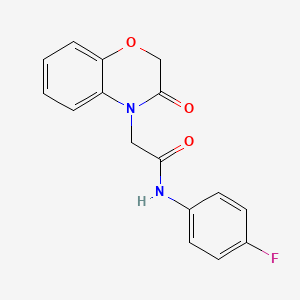 N-(4-fluorophenyl)-2-(3-oxo-2,3-dihydro-4H-1,4-benzoxazin-4-yl)acetamide