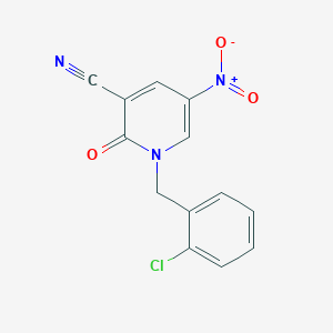 1-(2-Chlorobenzyl)-5-nitro-2-oxo-1,2-dihydropyridine-3-carbonitrile