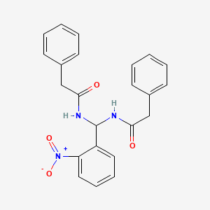 N,N'-[(2-nitrophenyl)methanediyl]bis(2-phenylacetamide)