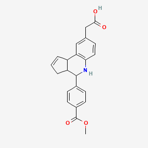 {4-[4-(methoxycarbonyl)phenyl]-3a,4,5,9b-tetrahydro-3H-cyclopenta[c]quinolin-8-yl}acetic acid