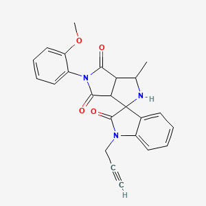 5'-(2-Methoxyphenyl)-3'-methyl-1-prop-2-YN-1-YL-3A',6A'-dihydro-2'H-spiro[indole-3,1'-pyrrolo[3,4-C]pyrrole]-2,4',6'(1H,3'H,5'H)-trione