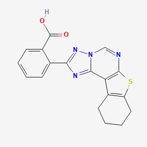 2-(8,9,10,11-Tetrahydro[1]benzothieno[3,2-e][1,2,4]triazolo[1,5-c]pyrimidin-2-yl)benzoic acid