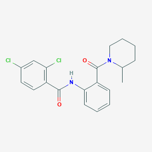 2,4-dichloro-N-{2-[(2-methylpiperidin-1-yl)carbonyl]phenyl}benzamide