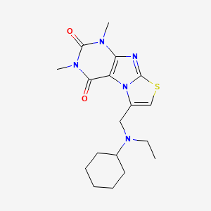 6-{[cyclohexyl(ethyl)amino]methyl}-1,3-dimethyl[1,3]thiazolo[2,3-f]purine-2,4(1H,3H)-dione