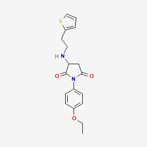 1-(4-Ethoxyphenyl)-3-{[2-(thiophen-2-yl)ethyl]amino}pyrrolidine-2,5-dione